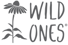 Wild Ones logo with the text "Wild Ones" and a graphic of a coneflower